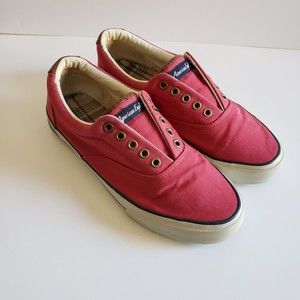 Mens American Eagle AE Casual Canvas Tennis Sneaker Memory Foam Shoes Red Sz 7